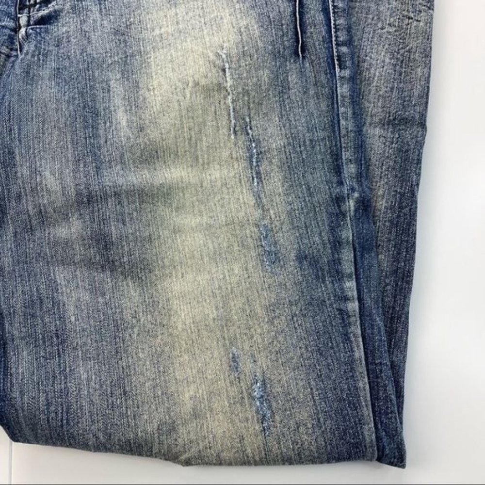 Equilibrium Blue Distressed Shape Enhancing Skinny Jeans Size 7 - Picture 5 of 15